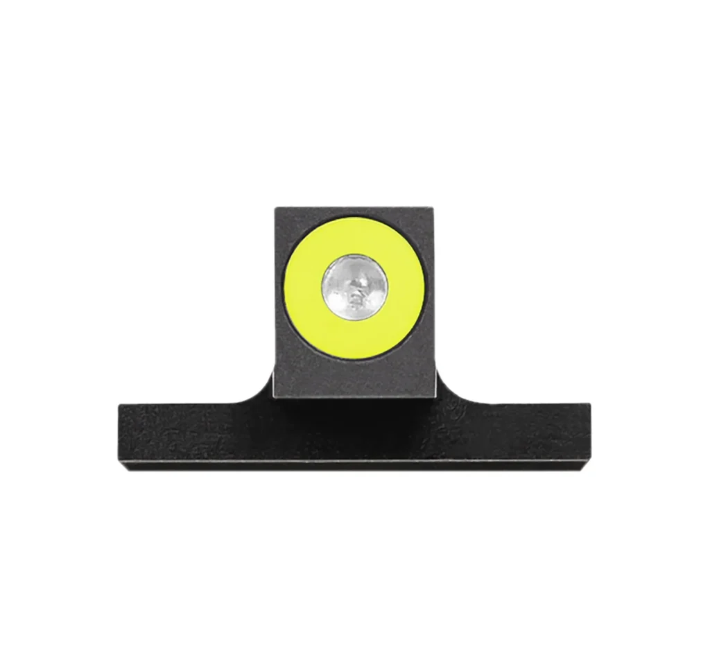 Night Fision SAW200001YGX Tritium Front Sight for Smith & Wesson  Green Tritium Yellow Outline M&P/Shield/SD9VE
