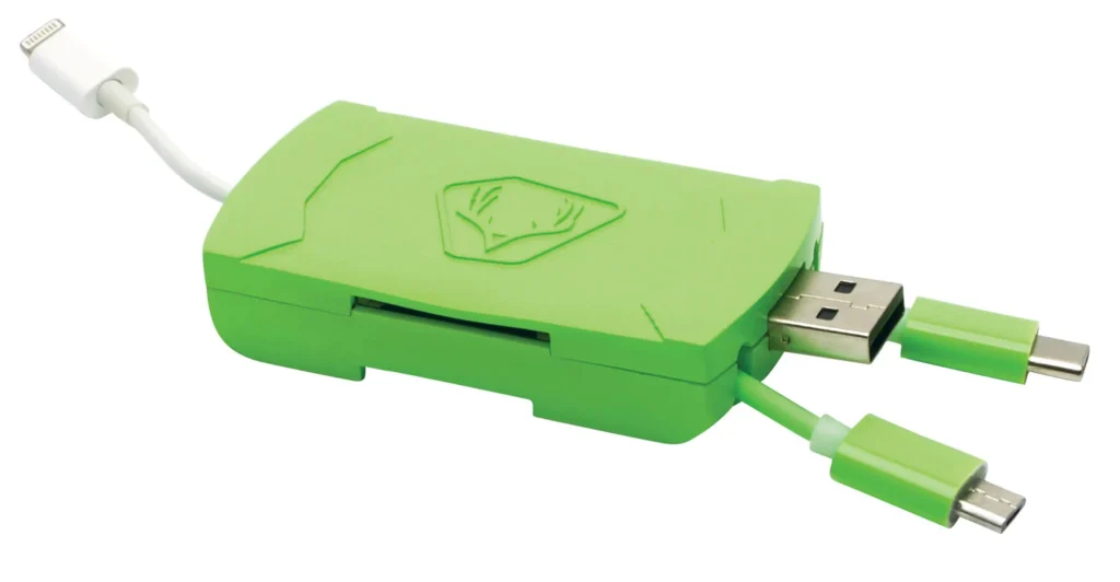 HME QMCR 4-in-1 Card Reader Green Android/IOS