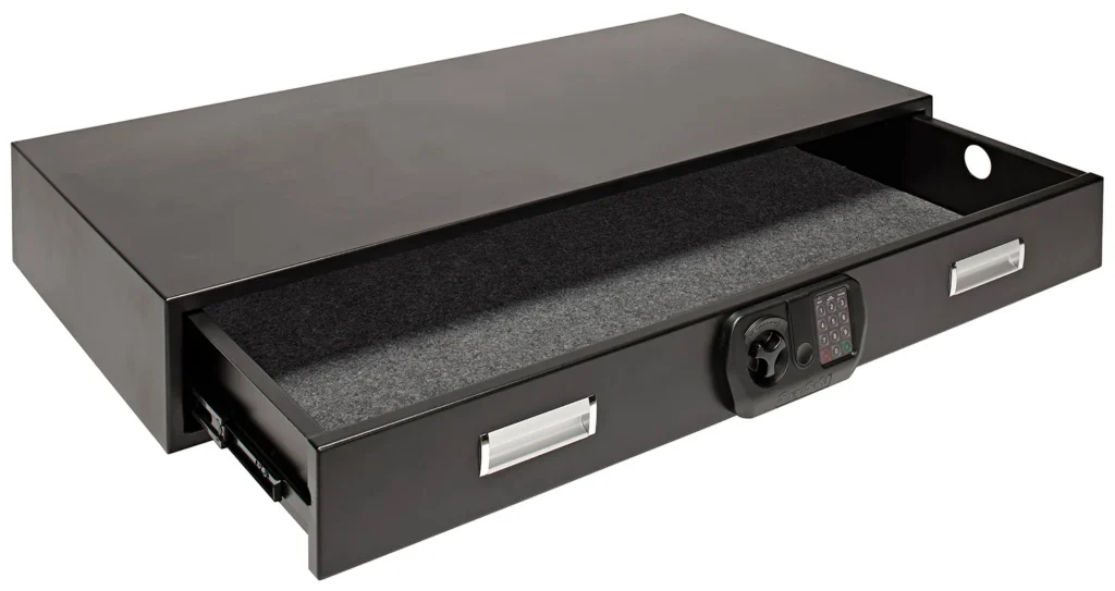SnapSafe 75400 Specialty Safe Under Bed XXL Access Code/Key Entry Black 14 Gauge Steel