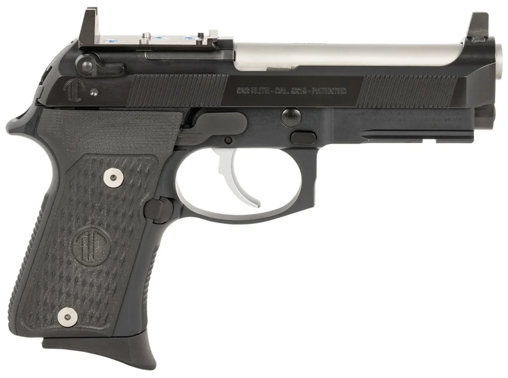 Langdon Tactical Tech LTT92CTJRR 92 Elite LTT Compact 9mm Luger 15+1 4.25" Stainless Target Crown Steel Barrel, Black Optic Cut/Serrated Steel Slide, Black Black VZ G10 Grip