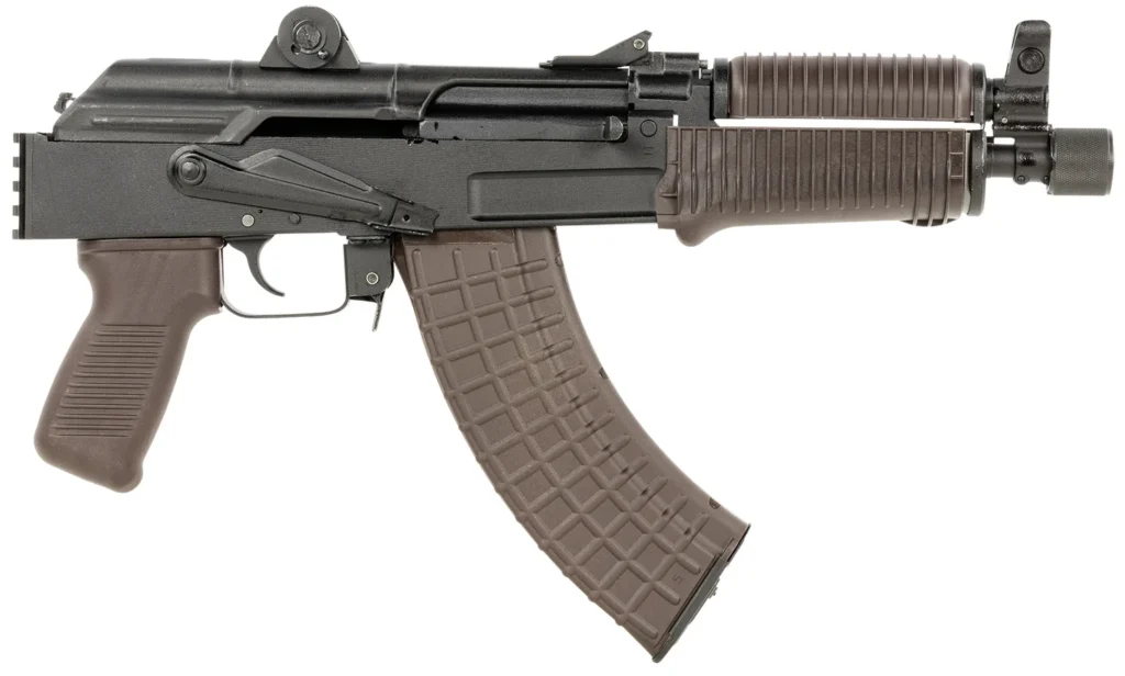 Arsenal SAM7K56P SAM7K-56P  Sports South Exclusive 7.62x39mm 30rd, 8.50" Black Chrome Lined Steel Barrel, Black Milled Receiver, Plum Furniture, Picatinny Rail, Hard Case, QD Swivel Sling