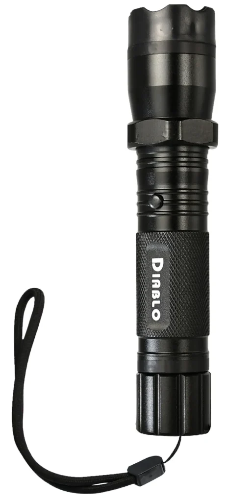 SKYLINE USA INC TLSGGDD Stun Gun Diablo Black Aluminum Features Flashlight