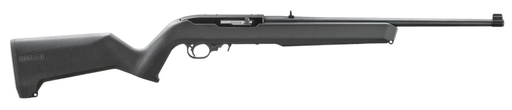 Ruger 31223 10/22  Carbine 22 LR 10+1 18.50" Satin Black Stainless Steel Barrel, Drilled & Tapped Stainless Steel Receiver, Black Textured Magpul MOE X-22 w/M-LOK Synthetic Stock