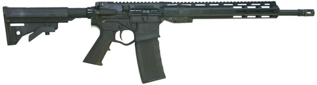 ATI ATIGAX30013ML Alpha Maxx  300 Blackout 60+1 16" Black Threaded Barrel, Black Picatinny Rail Polymer Receiver, 13" Polymer Handguard, ATI MM4 Black Synthetic Stock, Black Polymer Grip, Right Hand