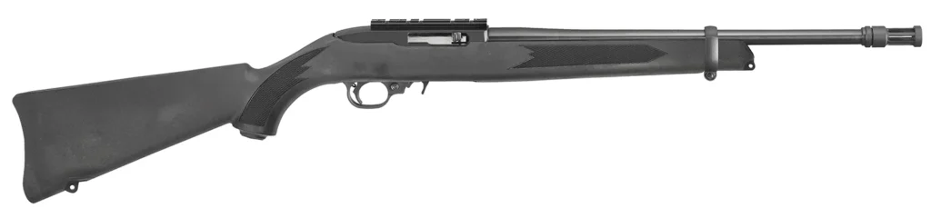 Ruger 1261 10/22 Tactical Full Size 22 LR 10+1 16.10" Satin Black Threaded Barrel, Receiver w/Scope Rail, Black Synthetic Fixed Stock, Right Hand