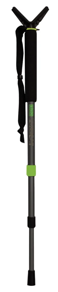 Primos 65480 Pole Cat  Shooting Stick, Short, Black Aluminum, 16-38"
