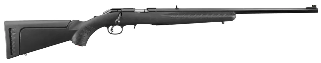 Ruger 8301 American Rimfire  Full Size 22 LR 10+1 22" Satin Blued Alloy Steel Barrel, Drilled & Tapped Receiver, Black Synthetic Adjustable Stock, Right Hand