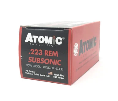 Atomic .223 Remington 77gr SUBSONIC – 50rd